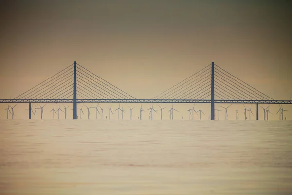El puente de Oresund entre Dinamarca y Suecia —  Fotos de Stock