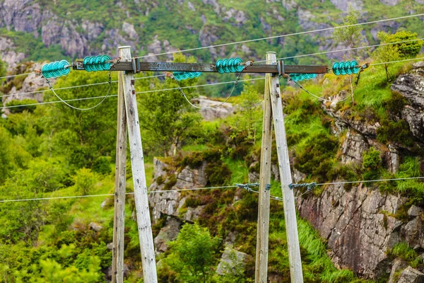 Napięcie Polaków, pylon energii elektrycznej, zasilania nadajnika — Zdjęcie stockowe