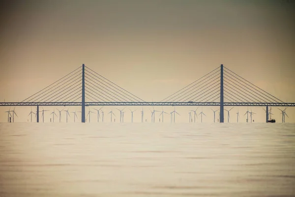 The oresund bridge between denmark and sweden — Stock Photo, Image