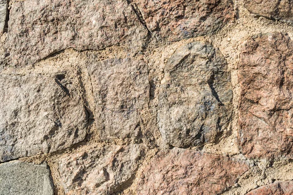 Detailed closeup of brown stone rock texture — Stock Photo, Image