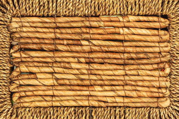 Detailed closeup of wicker texture pattern — Stock Photo, Image