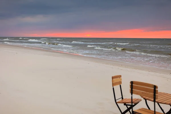 Erholungsort am Sandstrand — Stockfoto