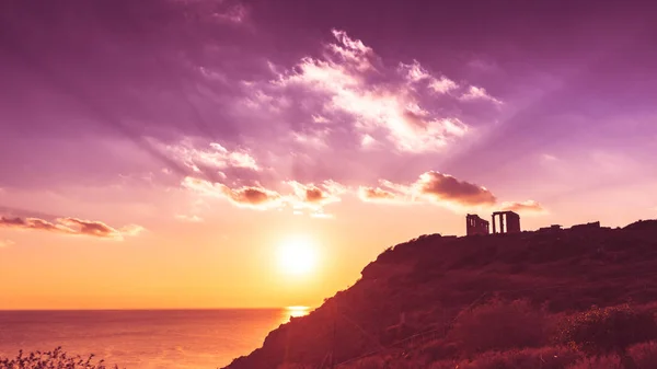 Templo griego de Poseidón, Cabo Sounio —  Fotos de Stock