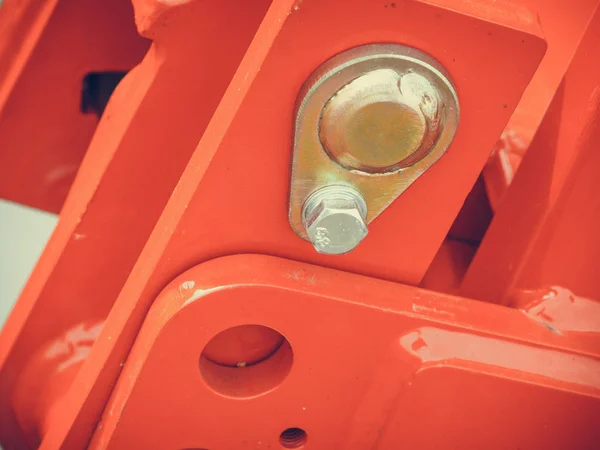 Abstract detailed close up of red machinery — Stock Photo, Image