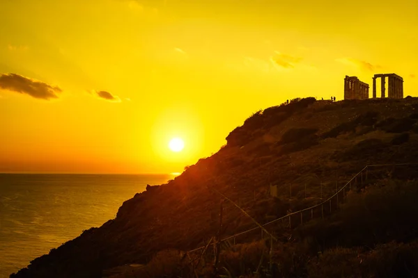Yunan Poseidon Tapınağı Cape Sounio — Stok fotoğraf