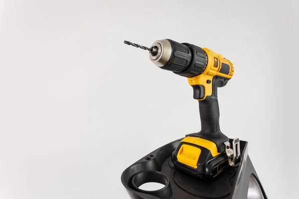 Work tool drill on clear background. — Stock Photo, Image