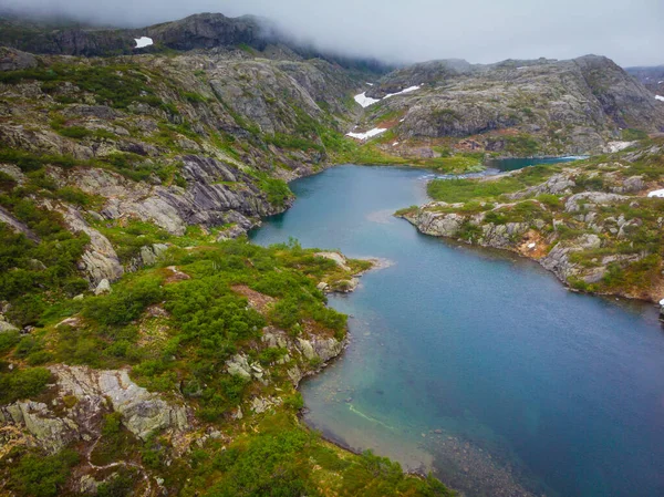 Göller Norveç dağlarında — Stok fotoğraf