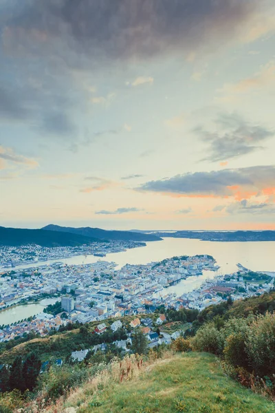 Stadtraum von Bergen in Norwegen — Stockfoto
