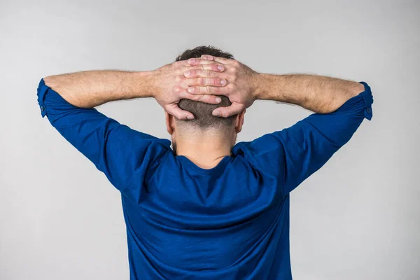 Man having head ache — Stock Photo, Image