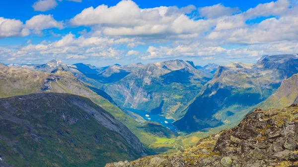 Geirangerfjord from Dalsnibba viewpoint, Norway — Stock Photo, Image