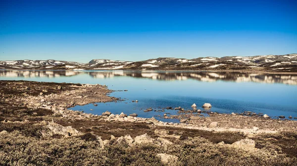 Hardangervidda hoogvlakte berglandschap, Noorwegen — Stockfoto
