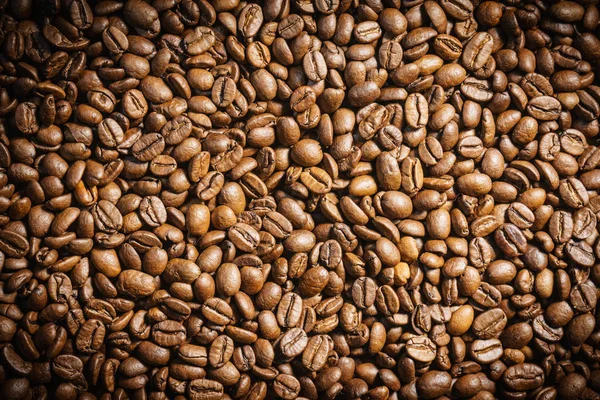 Achtergrond koffiebonen — Stockfoto