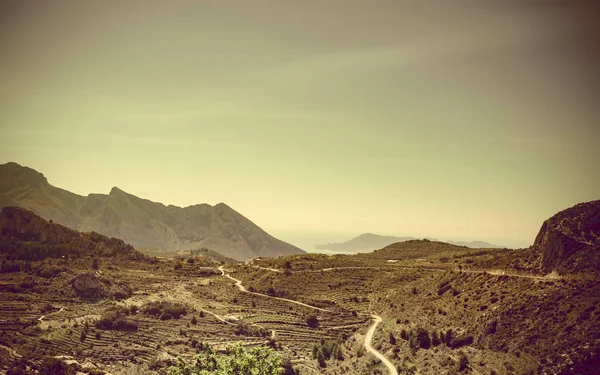 Mountains landscape and coast view, Spain — Stock Photo, Image