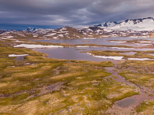 Hory krajina. Norská cesta Sognefjellet — Stock fotografie