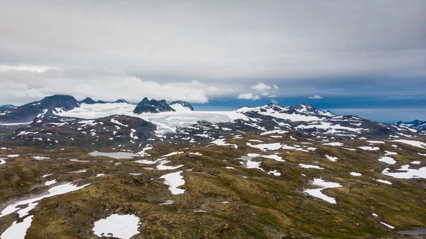 Paysage montagneux. Route norvégienne Sognefjellet — Photo