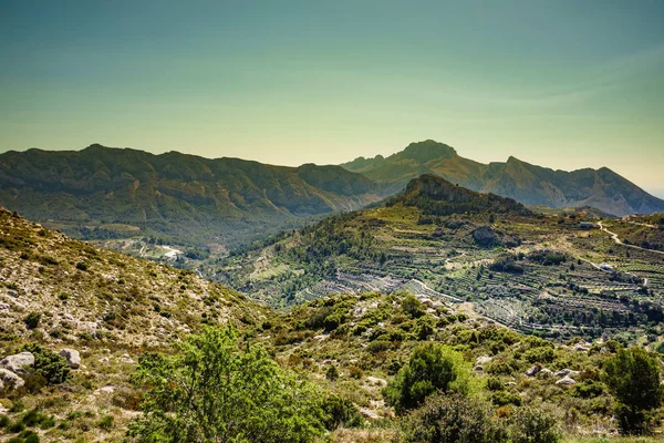 Mountains landscape and coast view, Spain — Stock Photo, Image