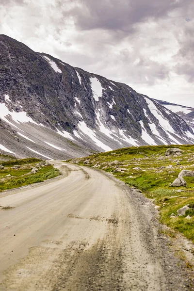 Gamla vägen, Route gamle Strynefjellsvegen. — Stockfoto