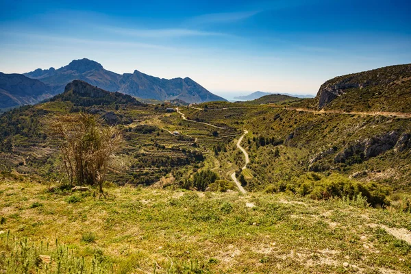 Mountains landscape and coast view, Spain — Stock Photo, Image