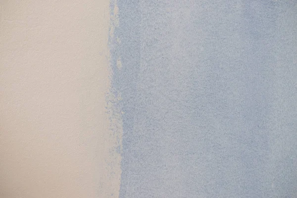 Muestra de pintura azul en pared blanca — Foto de Stock