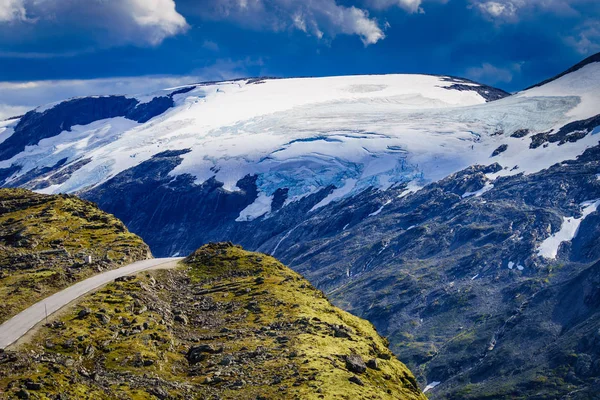Pohled na hory z Dalsnibba hlediska, Norsko — Stock fotografie