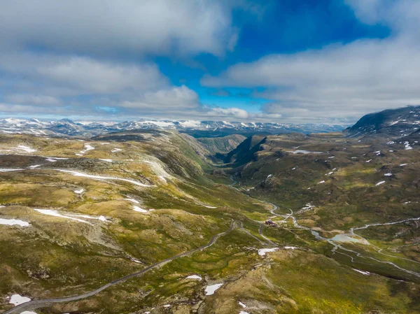 Paesaggio montano. Tragitto norvegese Sognefjellet — Foto Stock