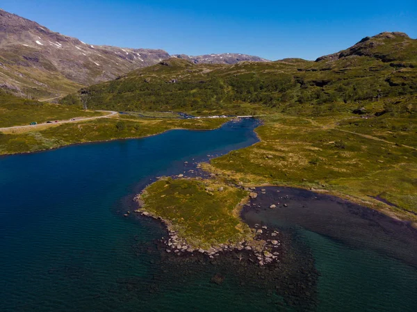 산악 호수, 노르웨이와 풍경 — 스톡 사진