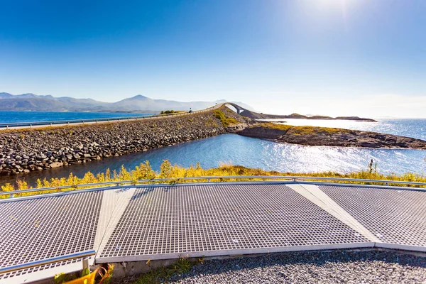 The Atlantic Road, uitzicht vanaf Walking Path, Noorwegen — Stockfoto