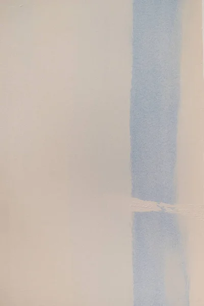 Blue paint swatch on white wall — Stock Photo, Image