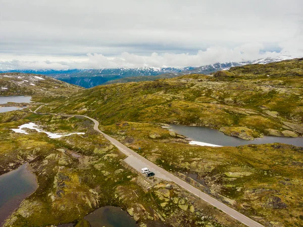 Hory krajina. Norská cesta Sognefjellet — Stock fotografie