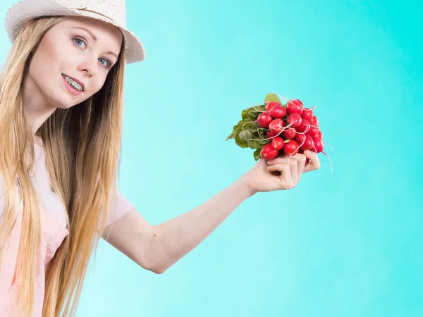 Jovem Adolescente Alegre Feliz Pronto Para Verão Vestindo Roupa Rosa — Fotografia de Stock