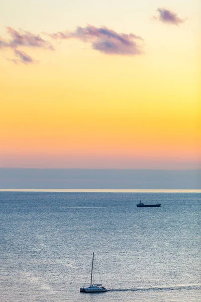 Deniz Suyunda Yat Seyahat Tatili Konsepti — Stok fotoğraf