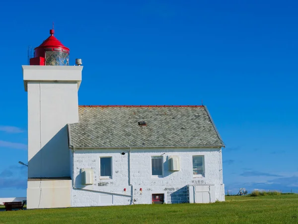 Coastal Landscape Obrestad Lighthouse South Norway Norwegian National Tourist County — Stock Photo, Image