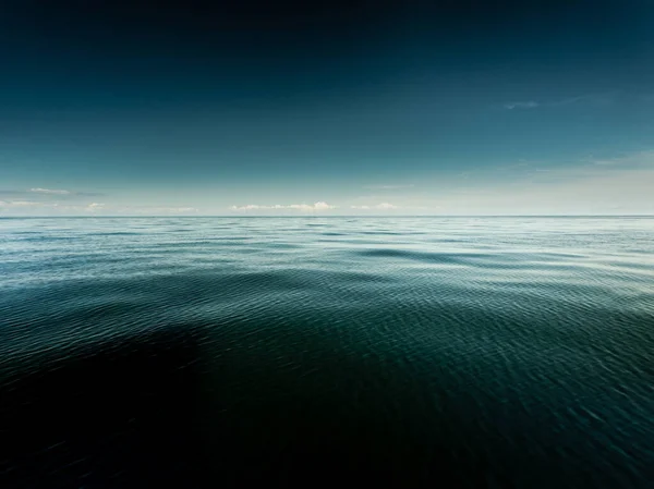 Вечером Море Небо Спокойная Сцена Естественный Состав Природы Пейзаж — стоковое фото