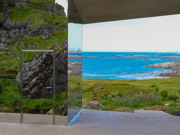 Bukkekjerka Rest Stop Location Viewing Point Andoya Island Vesteralen Archipelago — Stock Photo, Image