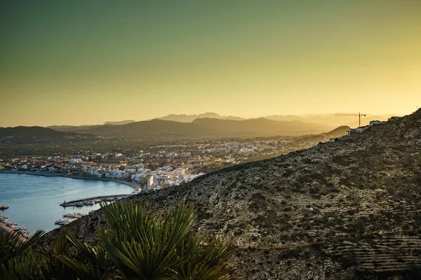 Mare Mediterraneo Sulla Costa Blanca Tramonto Capo San Antonio Sulla — Foto Stock