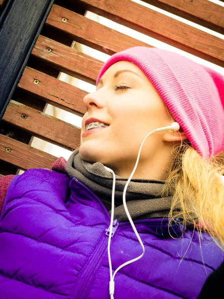 Ejercicios Deportivos Aire Libre Ideas Atuendo Deportivo Mujer Usando Ropa — Foto de Stock