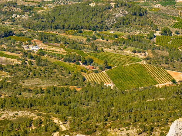 Paysage Montagneux Espagnol Itinéraire Cyclable Coll Rates Espagne Vue Imprenable — Photo