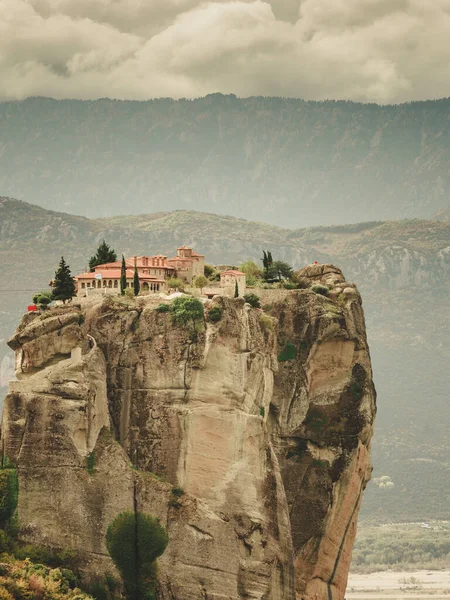 Monastery Holy Trinity Cliff Greek Destinations Meteora Monasteries Greece Kalambaka — Stock Photo, Image