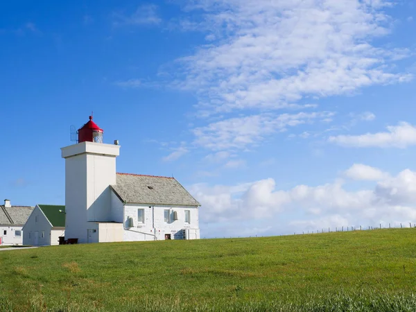 Coastal Landscape Obrestad Lighthouse South Norway Norwegian National Tourist County — Stock Photo, Image