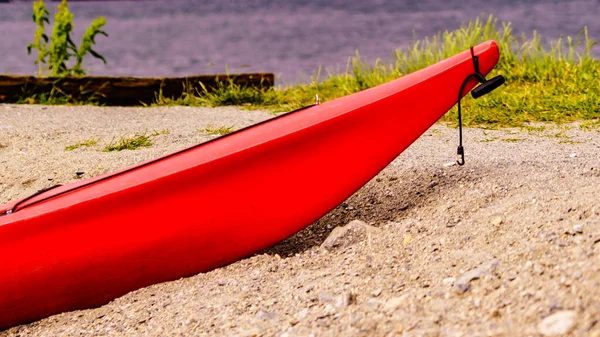 Kayak Orilla Del Agua Viajes Vacaciones Estilo Vida Activo — Foto de Stock