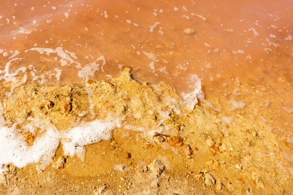 Pink Lake Torrevieja Spain Alicante Province Coastal Landscape Tourist Attraction — Stock Photo, Image