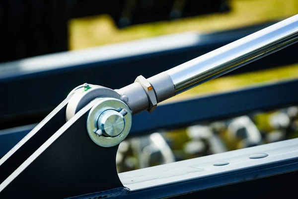 現代の重機の油圧システム 機械の工業用詳細ピストン — ストック写真