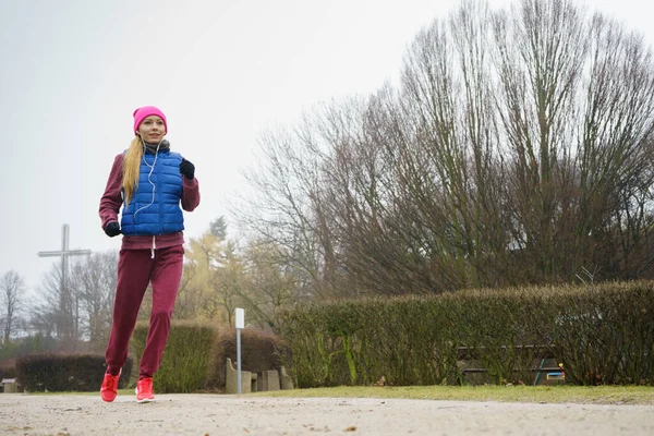 Ejercicios Deportivos Aire Libre Ideas Atuendo Deportivo Mujer Que Usa — Foto de Stock