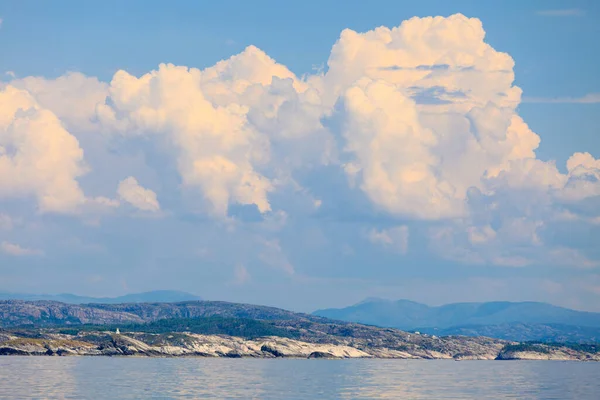 Turism Semester Och Resor Landskap Och Fjord Kustlinje Nära Bergen — Stockfoto