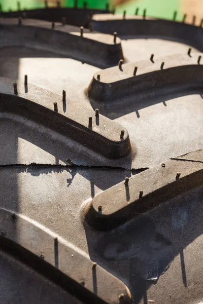 Měnící Pneumatiky Automobilový Koncept Detailní Detailní Záběr Povrchu Gumového Kola — Stock fotografie