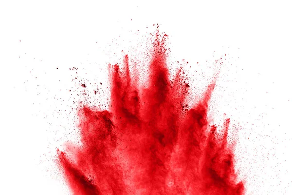 Explosão Vermelho Abstrato Fundo Branco Vermelho Abstrato Espalhado Fundo Congelamento — Fotografia de Stock