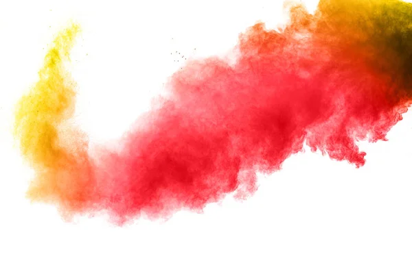 Background Abstract 粉の粉塵爆発の抽象的な背景をスプラッタ カラー パウダーの色粉の爆発 スローの動きを凍結 — ストック写真
