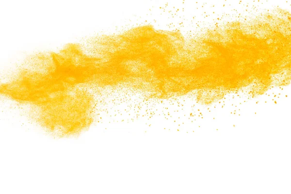 Abstrakte Farbstaubexplosion Auf Weißem Hintergrund Abstrakte Pulverspritzer Hintergrund Gefrierbewegung Von — Stockfoto