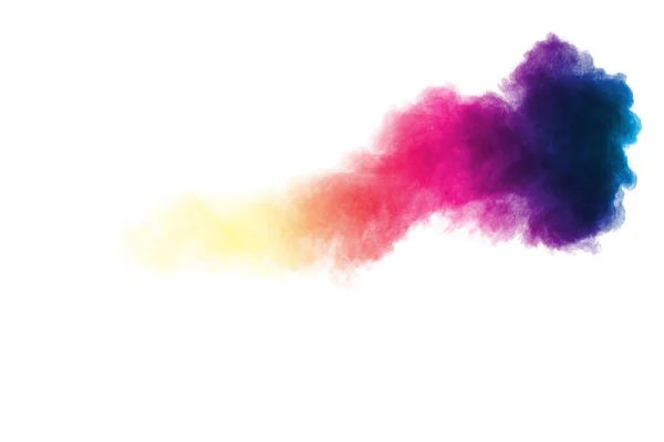 Εκρήξεις Σκόνης Αφηρημένη Χρώμα Λευκό Background Abstract Σκόνη Splatter Φόντο — Φωτογραφία Αρχείου