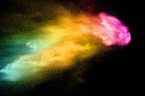 Абстрактные разноцветные пылевые пятна на белом фоне. Bizarre f — стоковое фото